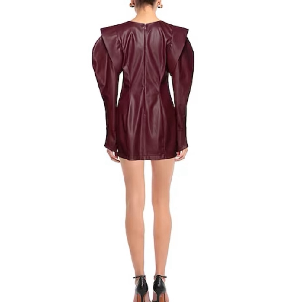 NWOT MVP Faux Leather Dress - Picture 12 of 15